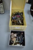 Two Boxes of Costume Jewellery