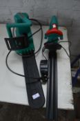 Two Bosch Electric Hedge Trimmers