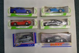Six Diecast Vehicles by Corgi, and Dinky
