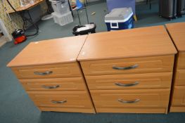 *Pair of Three Drawer Bedroom Storage Chests