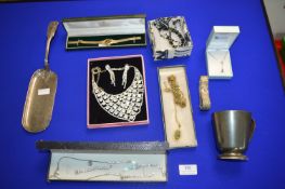Costume Jewellery, Wristwatches, Pewter Tankard, e