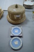 Wedgwood Dishes, and a Unmarked Jasperware Cheese