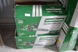 *Two Hawksmoor Electric Chainsaws (salvage)