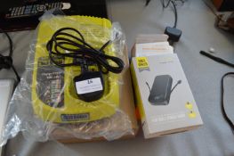 Battery Charger, Power Bank, and a Smart PTZ Camer