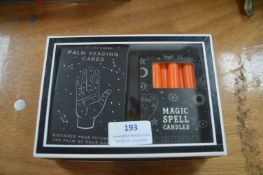 Palm Reading Cards and Magic Spell Candles