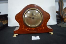 Edwardian Mahogany Inlaid Mantel Clock