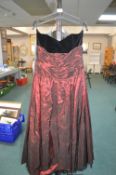 Size: 16 Prom Dress in Burgundy