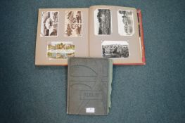 Two Postcard Albums Containing Vintage Cards