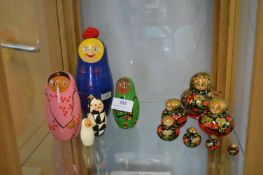 Two Sets of Matryoshka Dolls