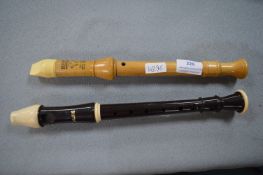 Two Recorders by Schott and Aulos