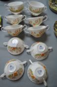Twelve Aynsley Soup Bowls