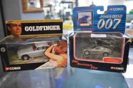 Two Corgi James Bond 007 Diecast Vehicles