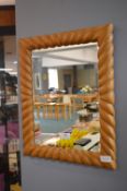 Carved Wood Framed Mirror