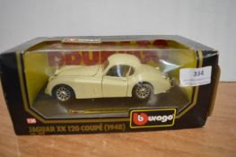 Burago Jaguar XK120 Coupe 1:24 Scale Diecast Car