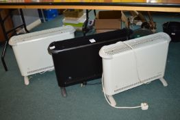 Three Electric Heaters