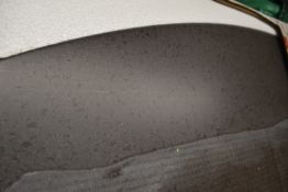 *Encore Espresso Glass Bow End Breakfast Bar Top 2400x900x27mm