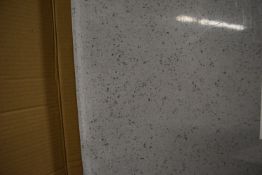 *Encore Pebble Glass Bow End Breakfast Bar Top 2400x900x27mm