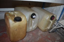 Two 5-gallon/25L Plastic Containers