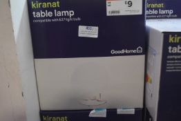 *Ten White Table Lamps