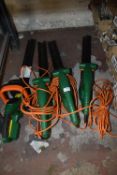 *Three Hawksmoor Electric Chainsaws and One Battery Chainsaw (salvage)