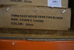 *Seven 35mm Faux Wood Venetian Blinds 810x1340mm (Orion)