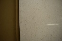 *Encore Ivory Glass Bow End Breakfast Bar Top 2400x900x27mm