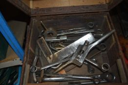 Faux Crocodile Skin Case and Contents of Tools