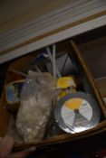 Box and a Bag of Various Fixings and an Axel Stand