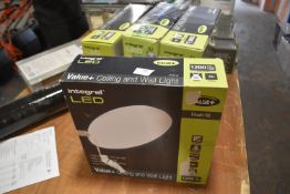 *Four Integral LED Flush Fit Ceiling & Wall Lights & Two LED Bulk Headlights