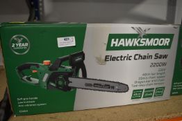 *Two Hawksmoor Electric Chainsaws (salvage)