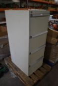 *Four Drawer Fireproof Filing Cabinet (no key)