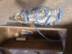 Metal Box Containing Kanjo 240v Rotary Hammer Drill