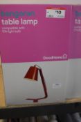 *Two Red Table Lamps