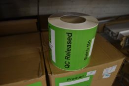 *Eight Boxes of 8 Rolls of Product Q Stickers