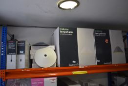 *Contents of Shelf to Include an Assortment of Lampshades