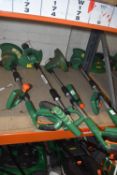*Three Hawksmoor Battery Grass Trimmers plus One for Spares (salvage, no batteries)