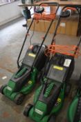 *Two Hawksmoor Electric Lawnmowers (salvage)