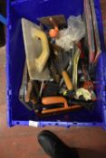 Quantity of Various Tools Including Spanner, Circular Saw Blades, Oil Cans, Clamps, etc. (tray not
