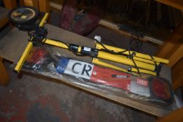 240v LED Work Light on Tripod, and a Trailer Backboard