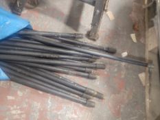 Bag of Assorted Drain Rods, and Chimney Brushes