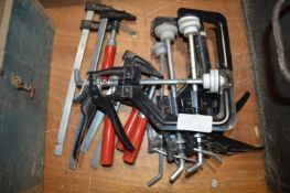 Eight Assorted Clamps