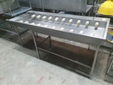 * Stainless Steel Conveyor Feed Table