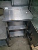 * Stainless Steel Bench