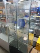 * Pair Of Illuminated Display Cabinets