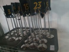 * 26 x Table Number Holders