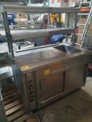 * Heated Cupboard With Bain-Marie And Service Gantry