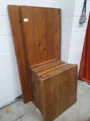 * 8 x Solid Wooden Table Tops