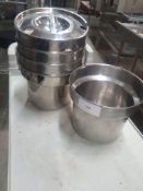 * 5 x Bain Marie Gastronomes (With 1 Lid)