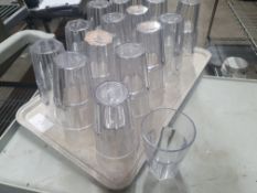 * 36 x 12oz Old Fashioned Plastic Glasses