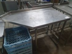* Stainless Steel Bench On Castors